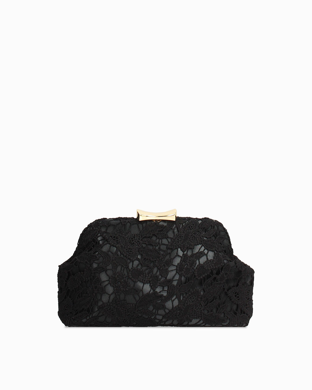 Pochette nera con tracolla removibile