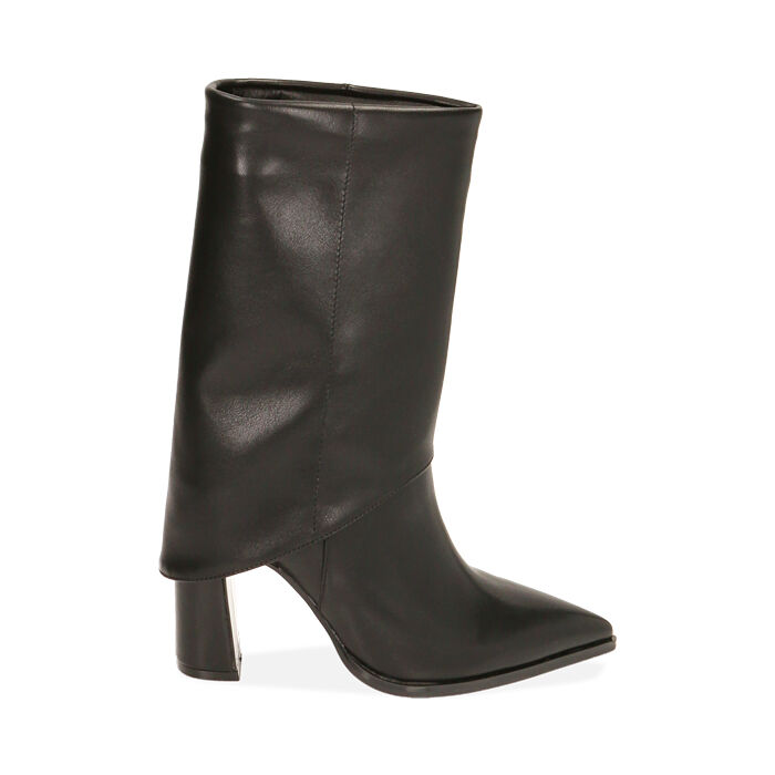 Ankle boots neri, tacco 9,5 cm , Special Price, 203003105EPNERO036