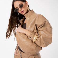 Marsupio camel con dettagli urban chic, Primadonna, 276551027EPCAMEUNI, 002a