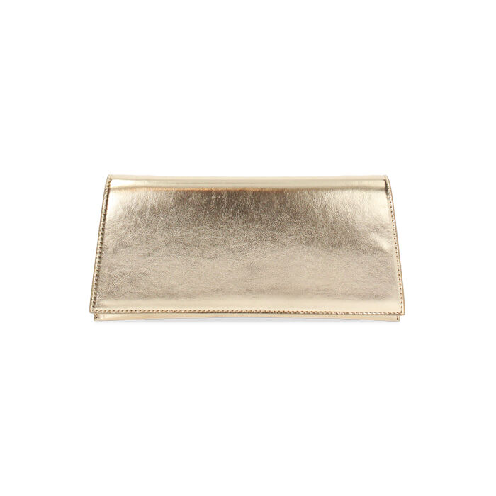 Pochette donna oro in laminato, Primadonna, 255126220LMOROGUNI