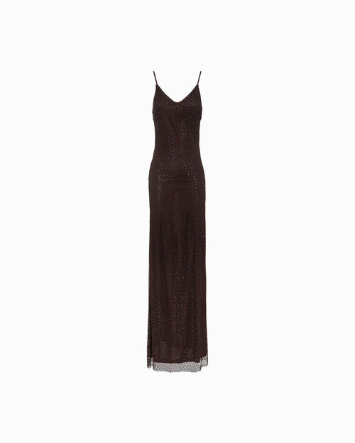 Vestito testa di moro con dettagli luminosi, DK BROWN