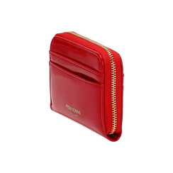 Portafoglio donna rosso casual in vernice, Primadonna, 255101007VEROSSUNI, 002 preview