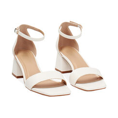 Sandales blanches talon 5,5 cm, Primadonna, 274981301EPBIAN035, 003 preview