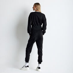 Tuta in velluto nero, Abbigliamento, 22C910013MFNEROM, 002 preview