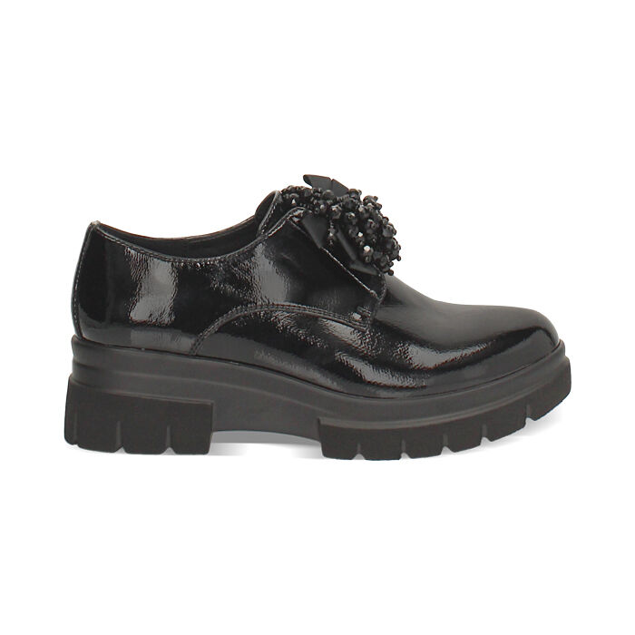 Stringate nere in naplack, Primadonna, 260685981NPNERO036