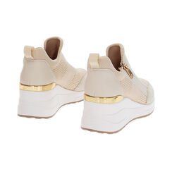 Slip-on beige con tac&oacute;n 7 cm, Zapatos, 272850903TSBEIG035, 004 preview