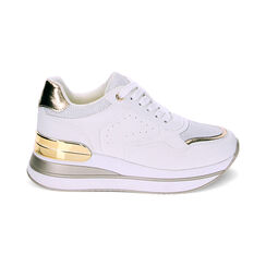 Sneakers bianco oro, Primadonna, 239330502EPBIOR038, 001 preview