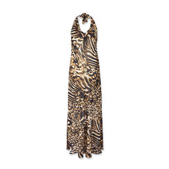 Vestito donna nero oro in tessuto, Primadonna, 25C924305TSNEORM, 003 preview