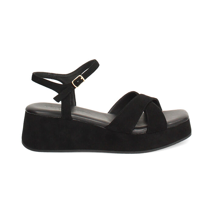 Compens&eacute;es noires talon 5,8 cm, Primadonna, 274958527MFNERO035