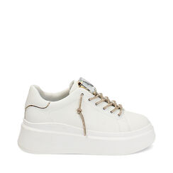 Sneakers bianco-oro, Primadonna, 242800304EPBIOR035, 001a