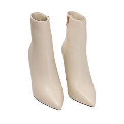 Ankle boots panna, zeppa 9,5 cm, 222721903EPPANN036, 002a