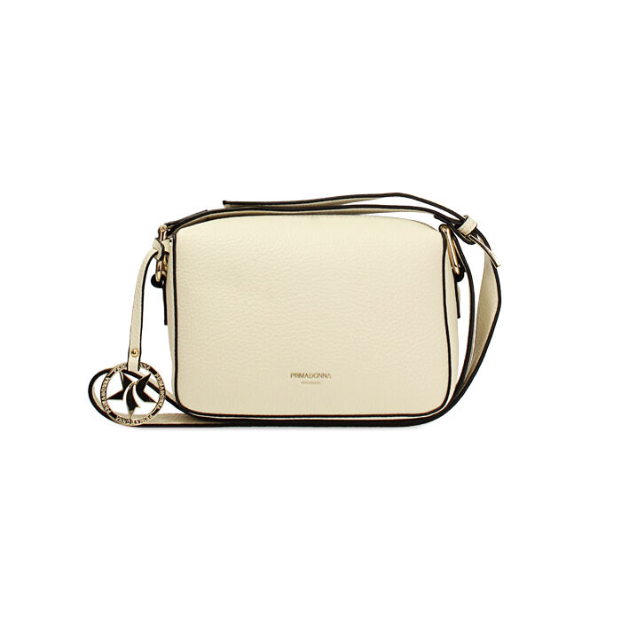 Borsa a tracolla panna con dettagli eleganti, Primadonna, 265701578EPPANNUNI