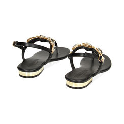 Sandali bassi neri gioiello, Ultime occasioni, 234909932EPNERO038, 003 preview