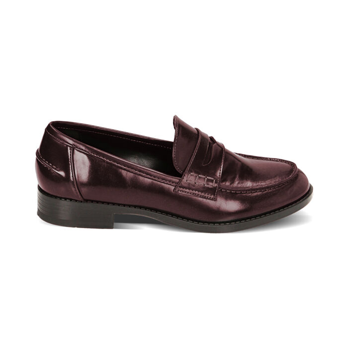 Mocassini bordeaux abrasivato, Primadonna, 224904701ABBORD040