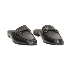 Sabot donna neri in pelle, Primadonna, 257725526PENERO036, 003 preview