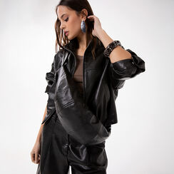 Marsupio testa di moro con dettagli eleganti, Primadonna, 276551027EPMOROUNI, 002 preview