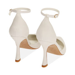Décolleté bianche, tacco 9,5 cm, Primadonna, 212126333EPBIAN036, 003 preview
