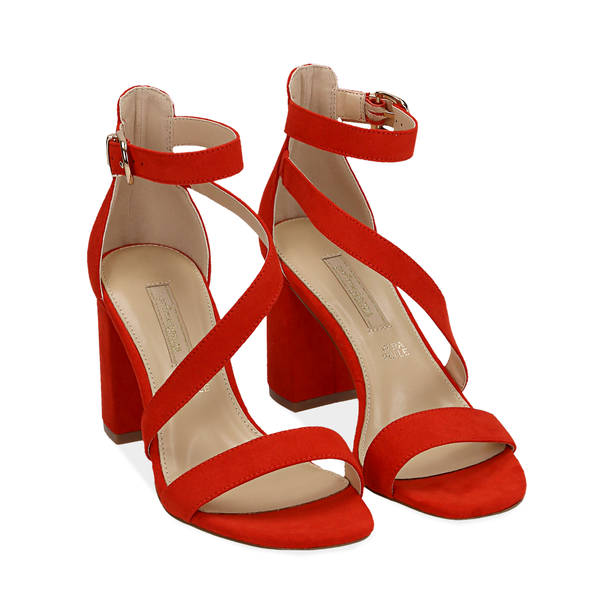 Les Autres Les Autres Sandali Donna Pelle Corallo 01520 rosso - Scarpe  Sandali Donna 57,50 €