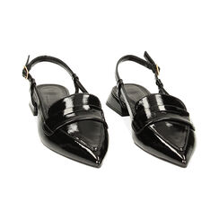 Ballerine slingback nere in naplack, Primadonna, 234906901NPNERO035, 002 preview