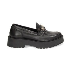 Mocassin noir en cuir, Primadonna, 23L645001PENERO036, 001 preview