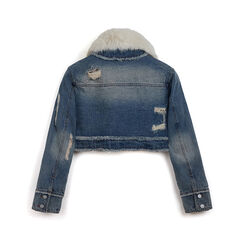 Giubino in denim jeans con dettagli esclusivi, Primadonna, 26B466208TSJEANL, 004 preview