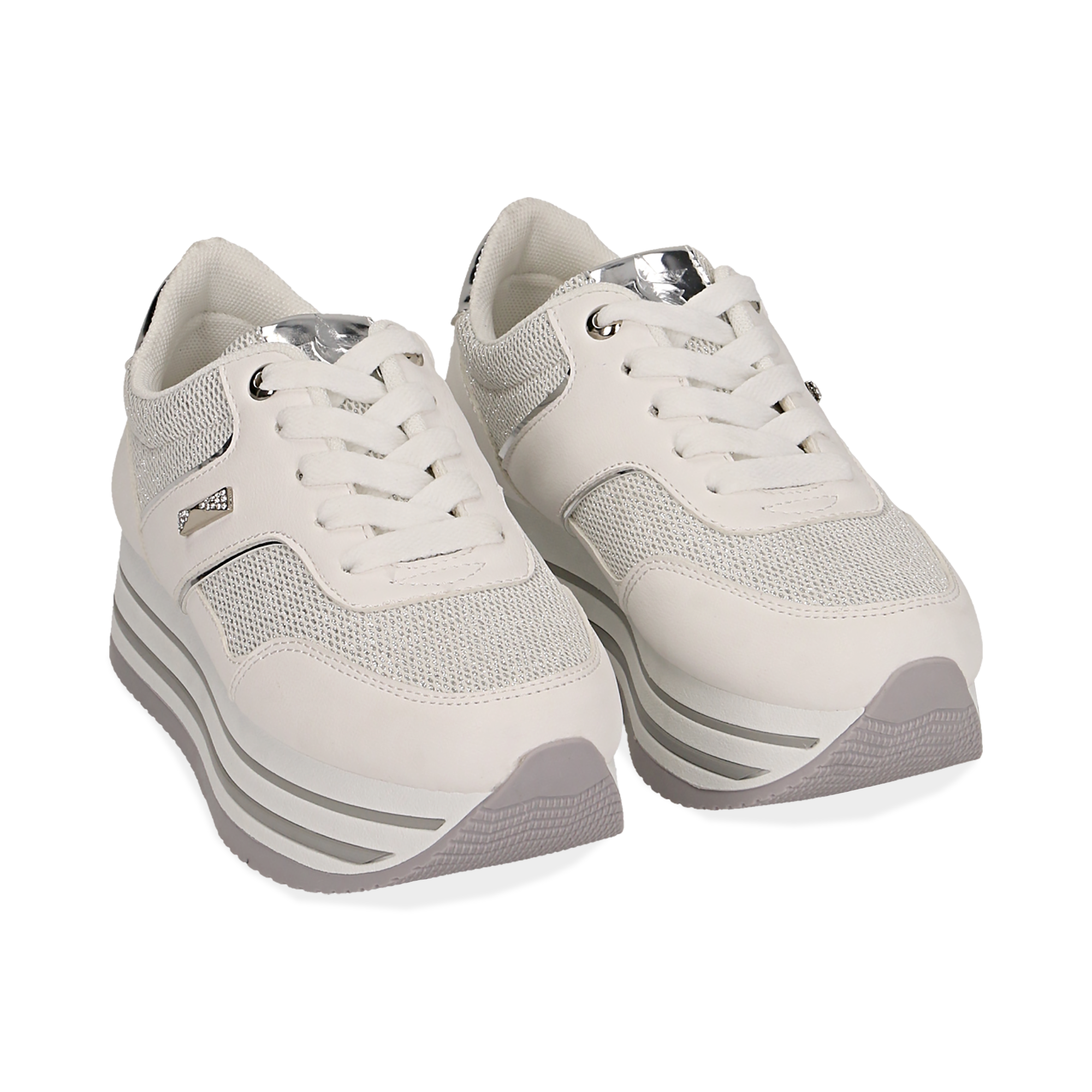 sneakers platform bianche