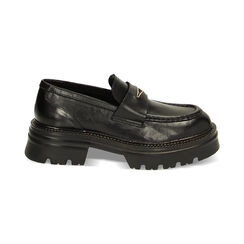 CALZATURA MOCASSINO PELLE NERO, Primadonna, 22N120040PENERO035, 001 preview