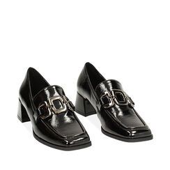 Mocassin noir glamour, Primadonna, 244937147NPNERO036, 002a