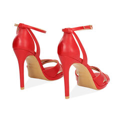 Sandalia con tacón mujer rojo fashion, Primadonna, 252133436EPROSS035, 004 preview