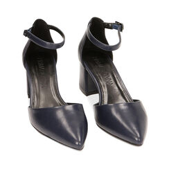 Décolleté blu, tacco 6 cm, Primadonna, 224942231EPBLUE035, 002a