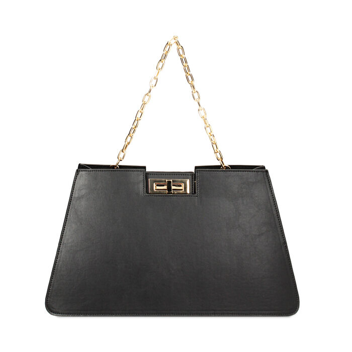 Sac a main noir avec chainette pour femme Primadonna Collection