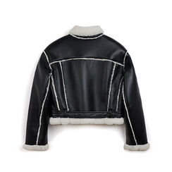 Piel de borrego negro y blanco con detalles sofisticados, Primadonna, 262501052EPNEBIL, 003 preview
