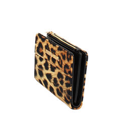 Portafoglio leopard in tessuto, 245102404LYLEOPUNI, 002a