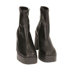 Bottines noires, talon 10,5 cm , 20F999001EPNERO037, 002a