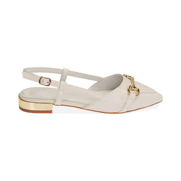 Ballerine donna slingback bianche Primadonna Collection