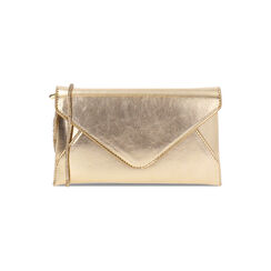 Pochette donna a oro in laminato con tracolla in pietre, Primadonna, 255124695LPOROGUNI, 001 preview