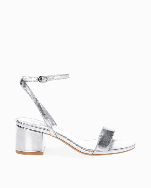 WOMEN SHOES SANDAL LAMINATED ARGE, SILVER