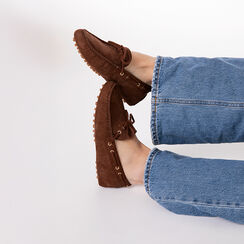 Mocassini marroni con texture avvolgente, Primadonna, 27Z104308CMMARR036, 002 preview