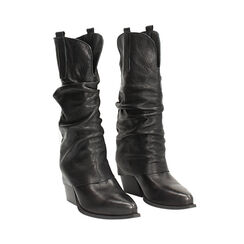 WOMEN SHOES BOOTS LEATHER NERO, Primadonna, 251020644PENERO036, 002 preview