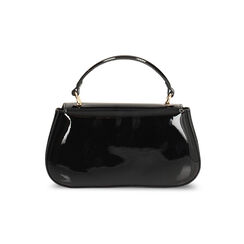 Mini bag nera in vernice con tracolla removibile, Primadonna, 265126560VENEROUNI, 004 preview