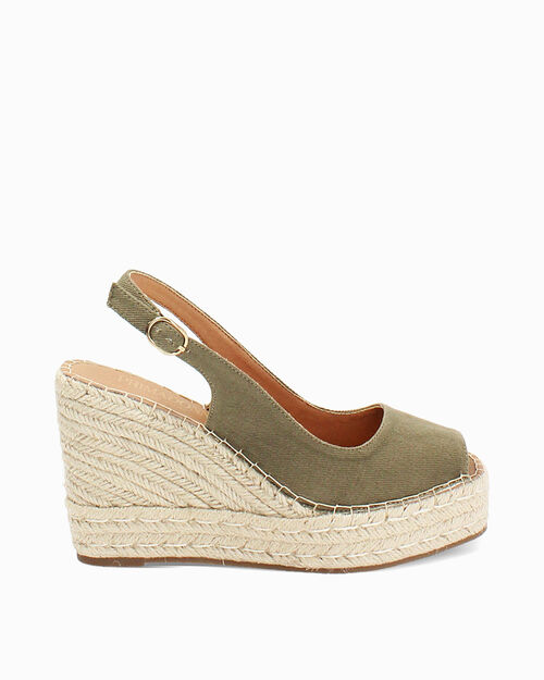 WOMEN SHOES WEDGE CANVAS VESA, 