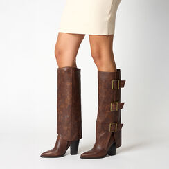 CALZATURA STIVALE SINTETICO MORO, Primadonna, 263086301EPMORO036, 002