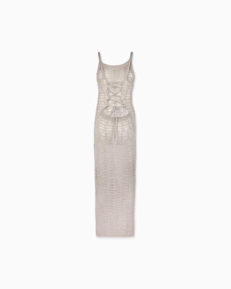 Vestito donna oro in tessuto image number null