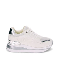 Sneakers bianco argento, Primadonna, 239330502EPBIAR038, 001a