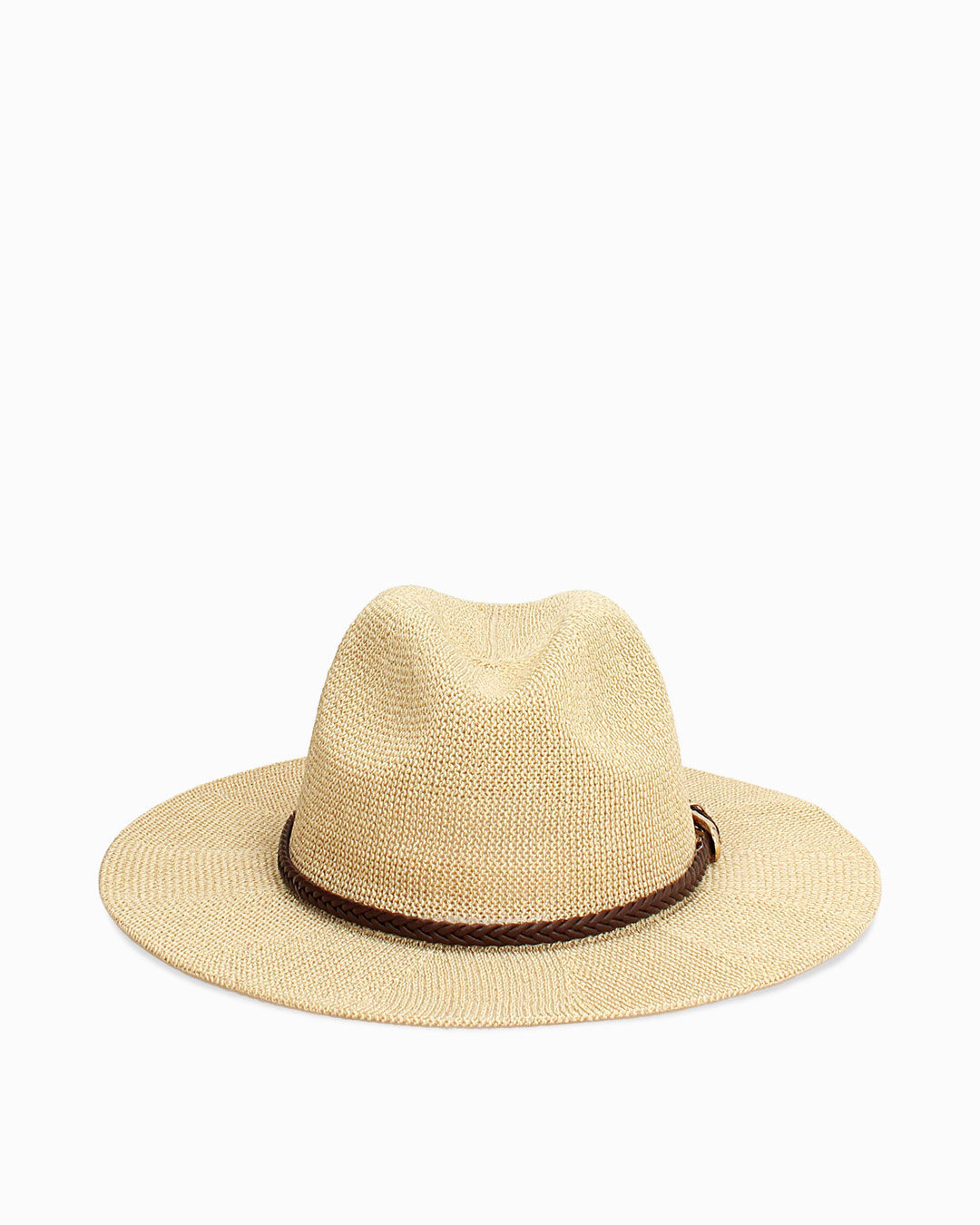 Cappello beige-oro con riflessi eleganti