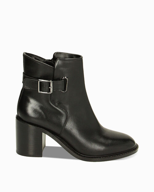 ZAPATOS BOTAS CA&Ntilde;A CORTA PIEL NERO, BLACK