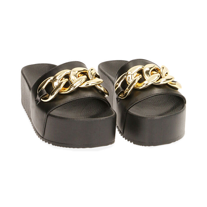 Ciabatte donna mare platform nere Primadonna Collection