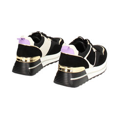 Zapatillas negras de microfibra, Primadonna, 242838310MFNERO035, 003 preview