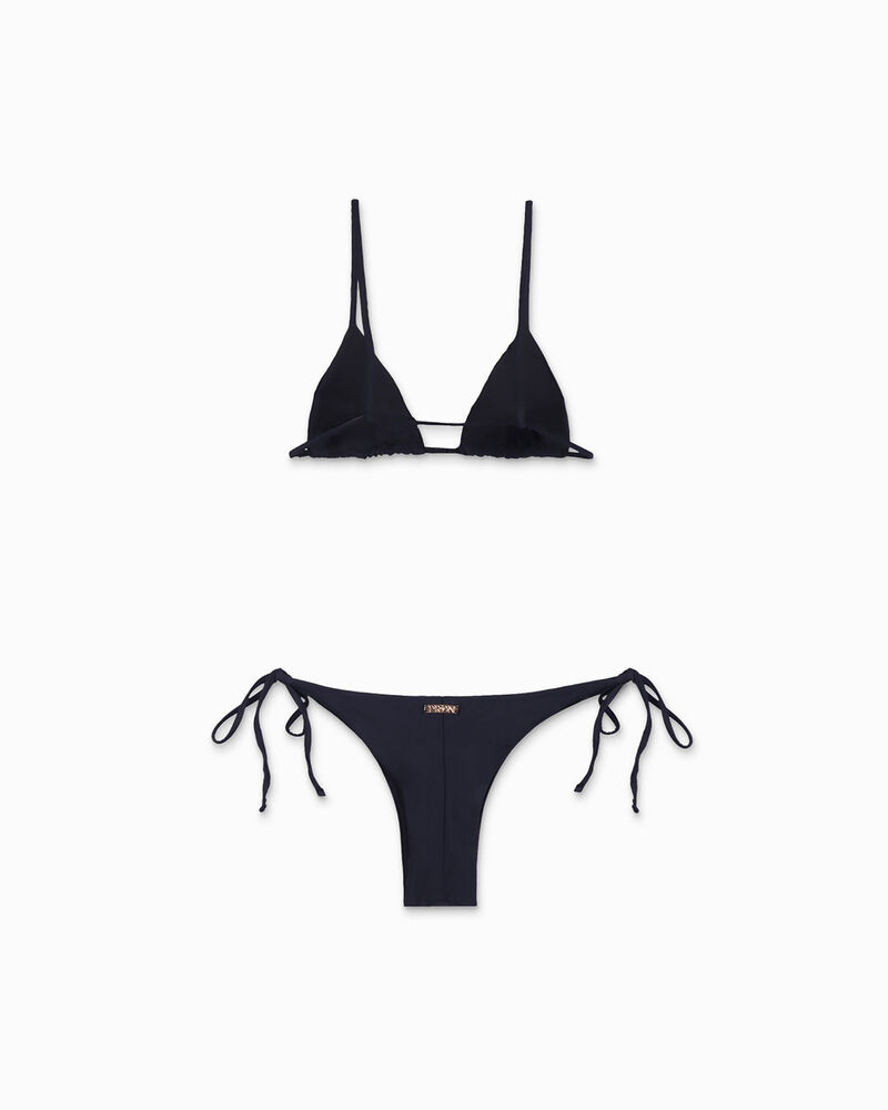 Bikini da donna nero a triangolo image number null