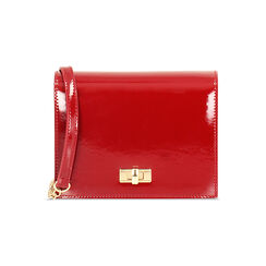 Mini bag rossa in vernice, Primadonna, 245126053VEROSSUNI, 001 preview
